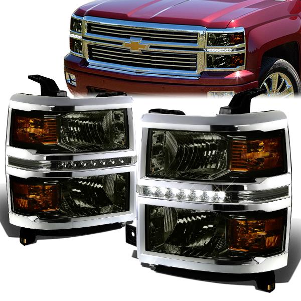 LED DRL Headlights<br>14-15 Chevy Silverado 1500