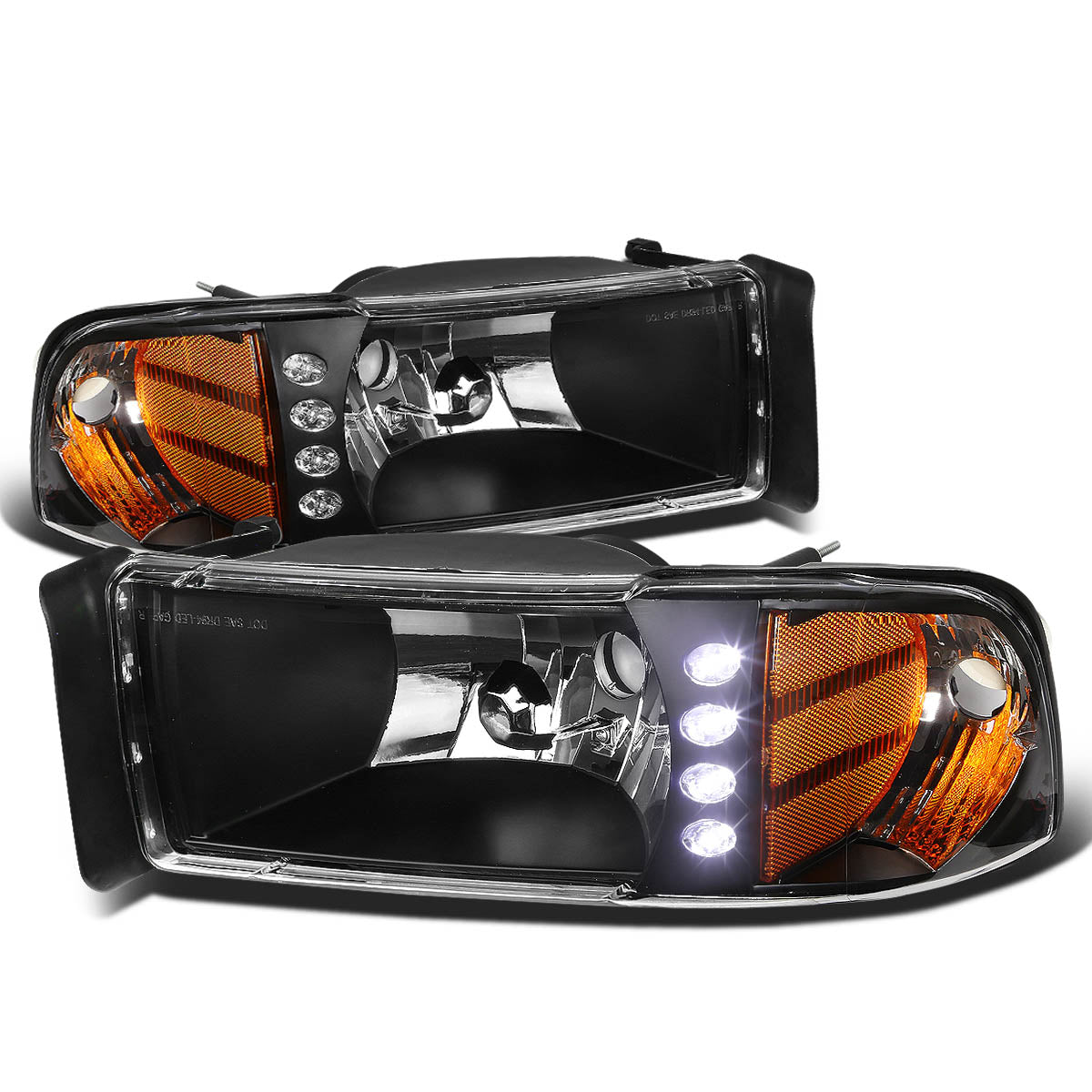 LED DRL Headlights<br>94-02 Dodge Ram 1500 2500 3500