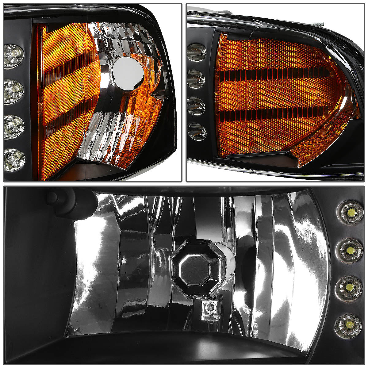 LED DRL Headlights<br>94-02 Dodge Ram 1500 2500 3500