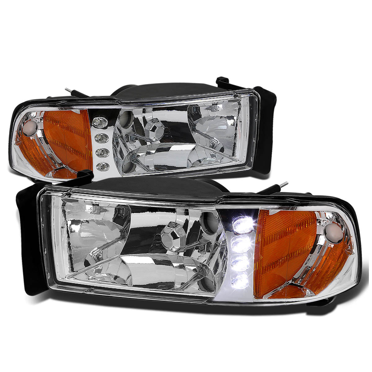 LED DRL Headlights<br>94-02 Dodge Ram 1500 2500 3500