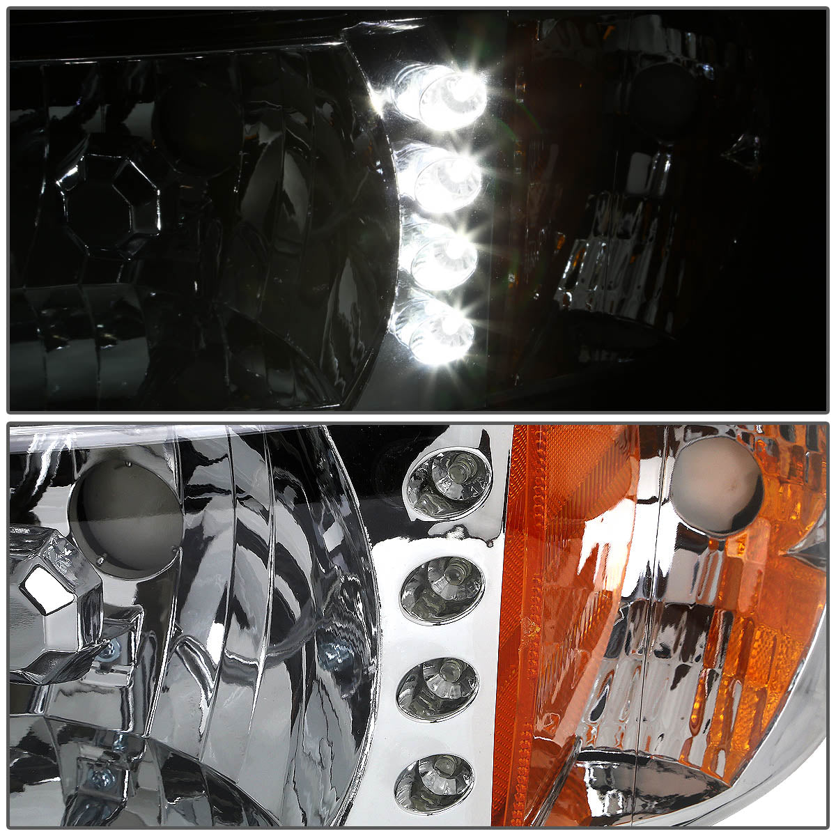 LED DRL Headlights<br>94-02 Dodge Ram 1500 2500 3500