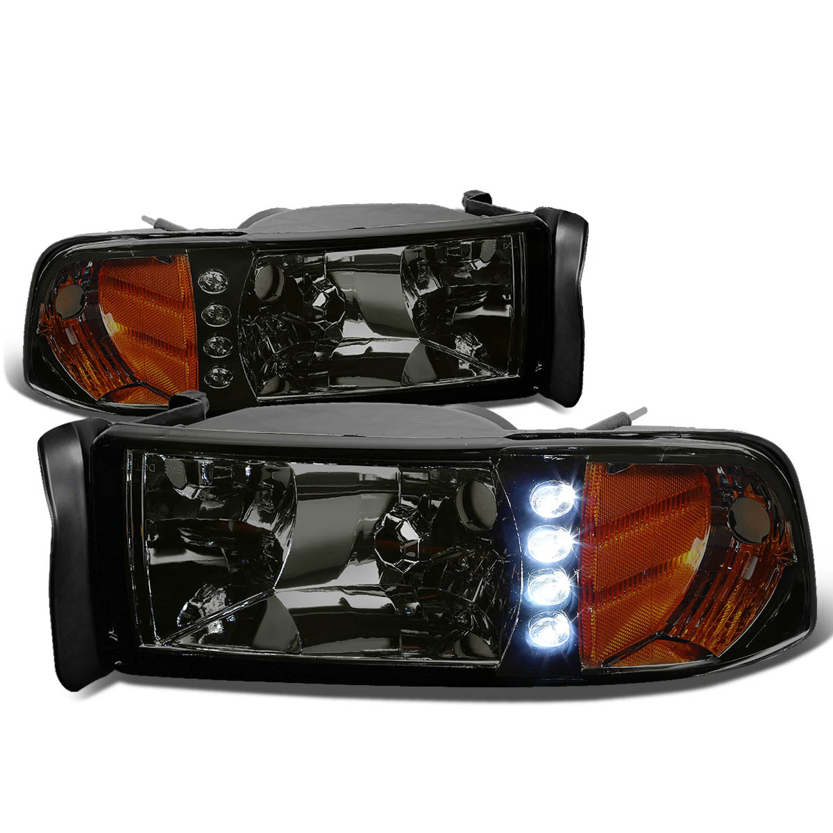 LED DRL Headlights<br>94-02 Dodge Ram 1500 2500 3500