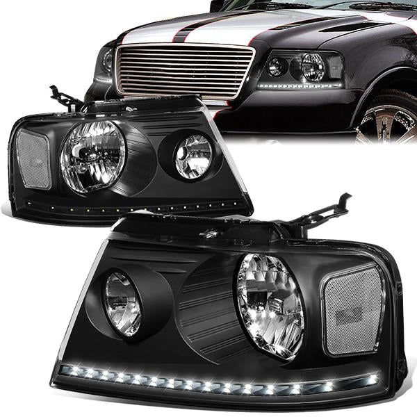 LED DRL Headlights<br>04-08 Ford F-150, 06-08 Lincoln Mark LT