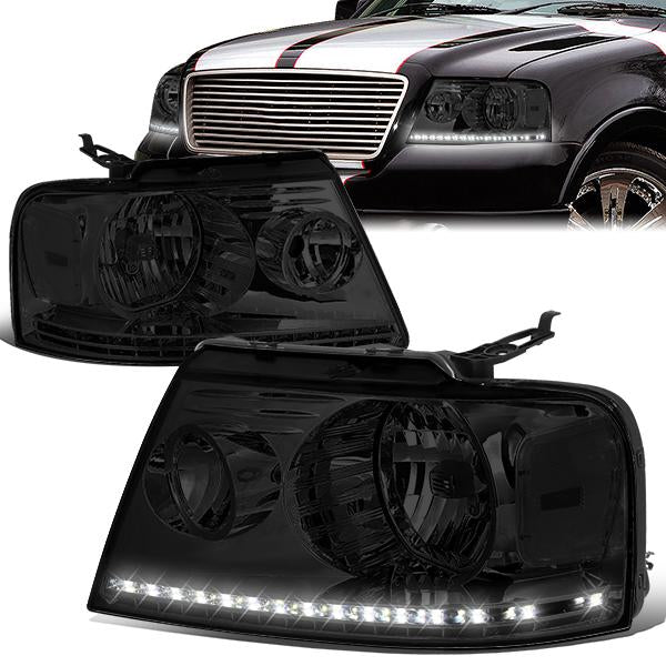 LED DRL Headlights<br>04-08 Ford F-150, 06-08 Lincoln Mark LT