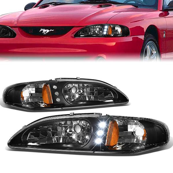 LED DRL Headlights<br>94-98 Ford Mustang