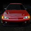 LED Turn Signal Headlights<br>92-95 Honda Civic Coupe/ Hatchback