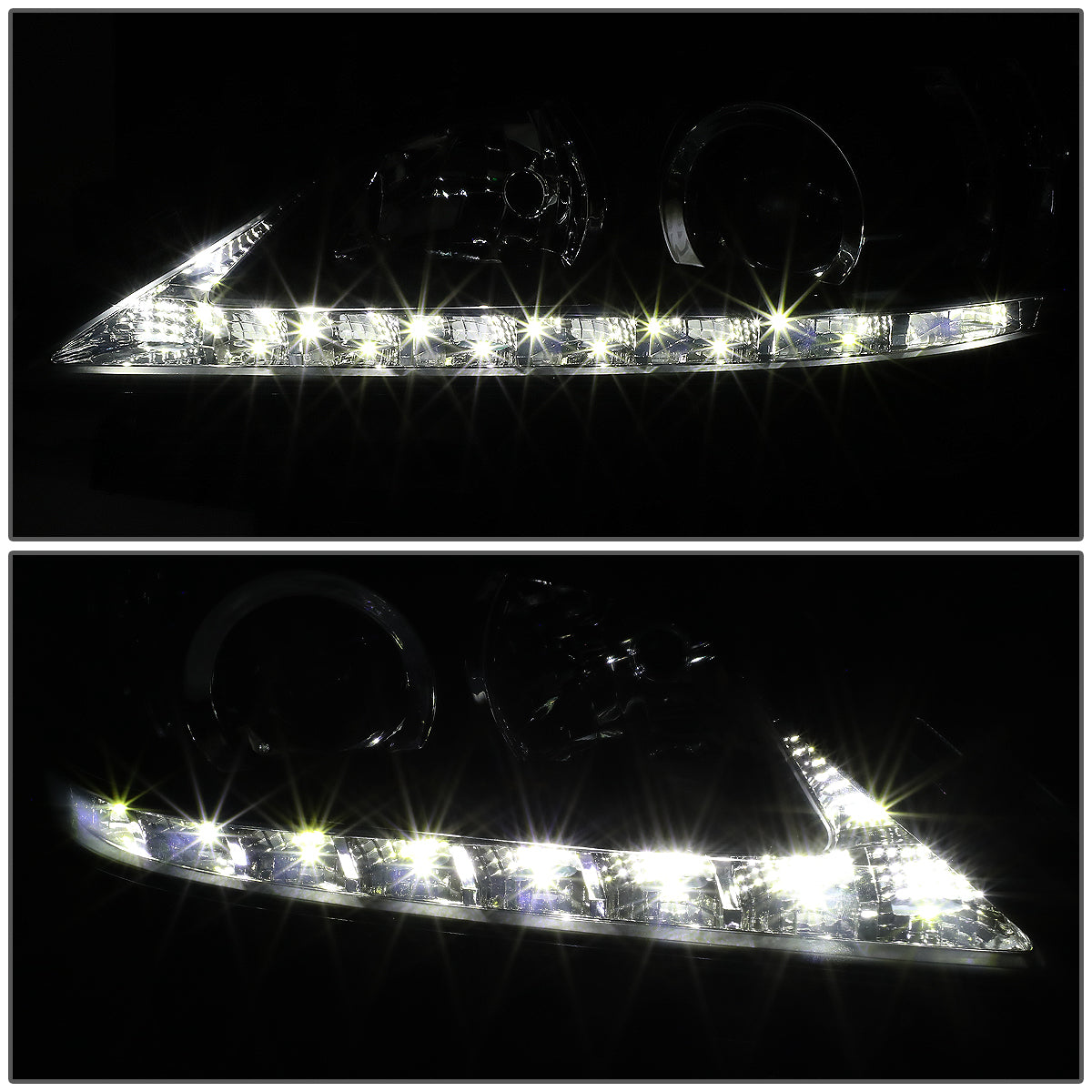 LED DRL Projector Headlights<br>07-12 Lexus ES350