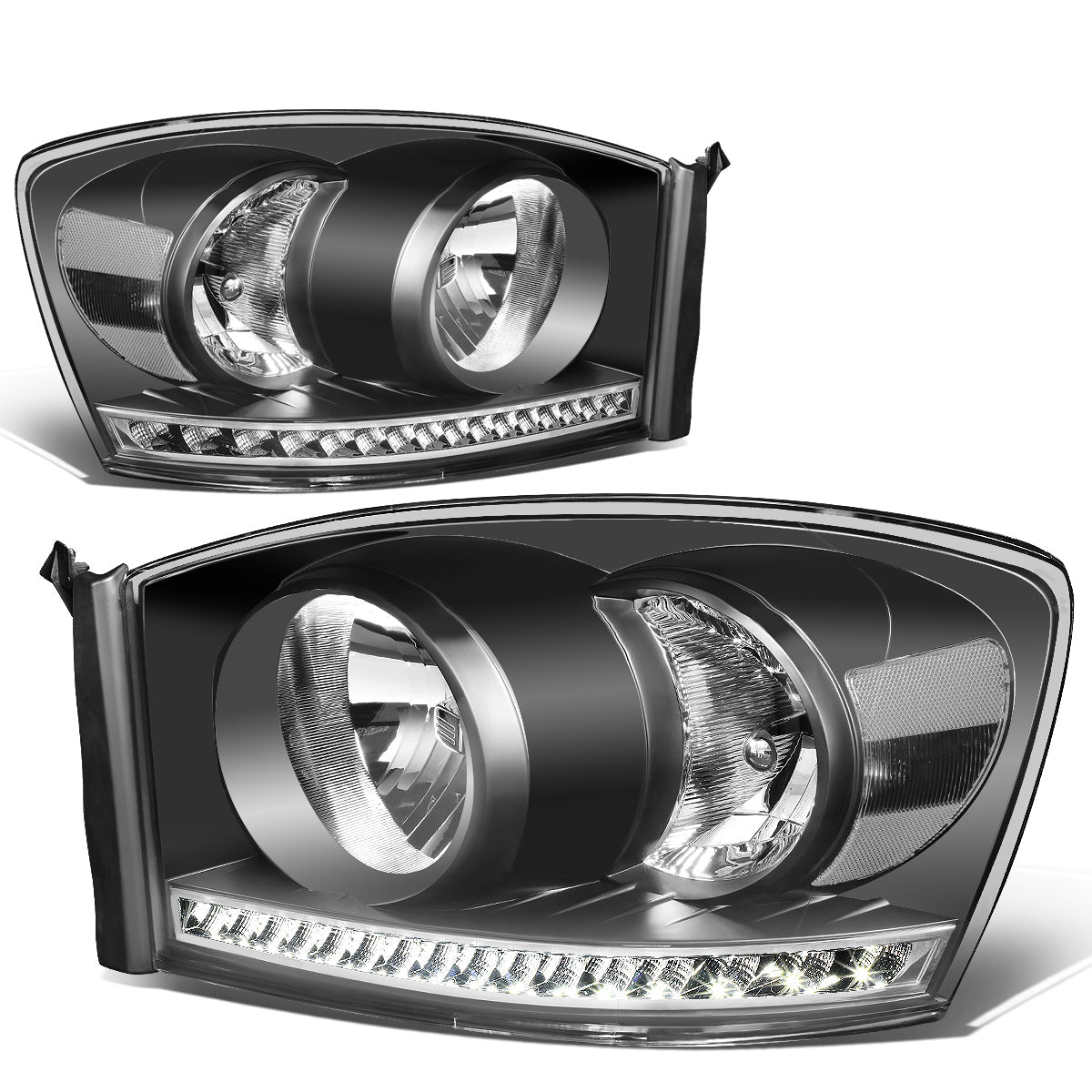 LED DRL Headlights<br>06-09 Dodge RAM 1500 2500 3500