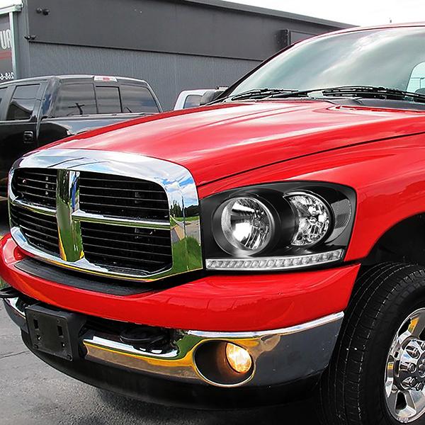 LED DRL Headlights<br>06-09 Dodge RAM 1500 2500 3500