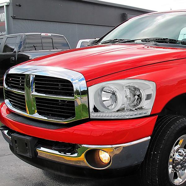 LED DRL Headlights<br>06-09 Dodge RAM 1500 2500 3500