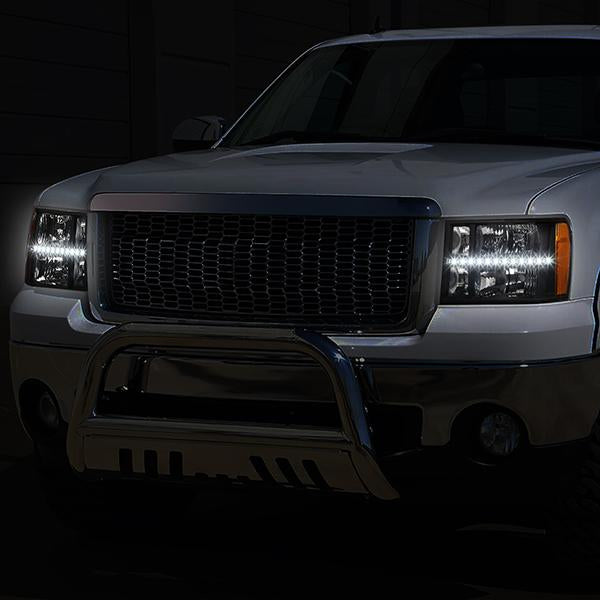 LED DRL Headlights<br>07-14 GMC Sierra 1500 2500 3500