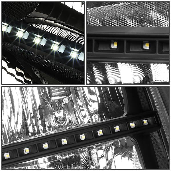 LED DRL Headlights<br>07-14 GMC Sierra 1500 2500 3500