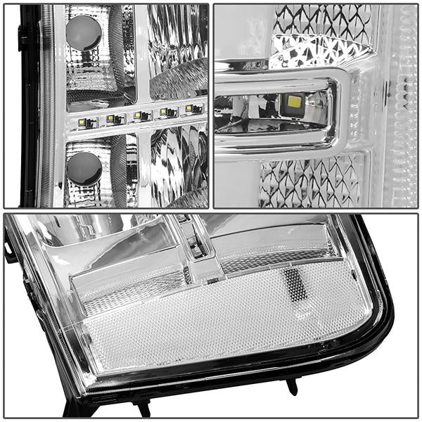 LED DRL Headlights<br>07-14 GMC Sierra 1500 2500 3500