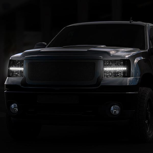 LED DRL Headlights<br>07-14 GMC Sierra 1500 2500 3500