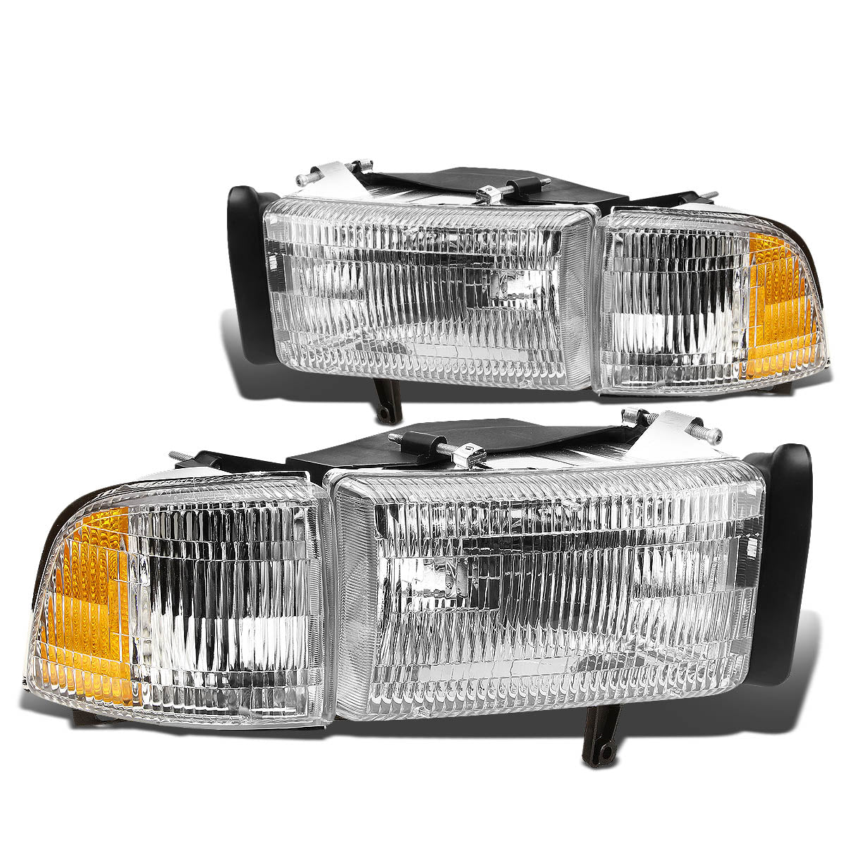 Factory Style Headlights<br>94-02 Dodge Ram 1500 2500 3500