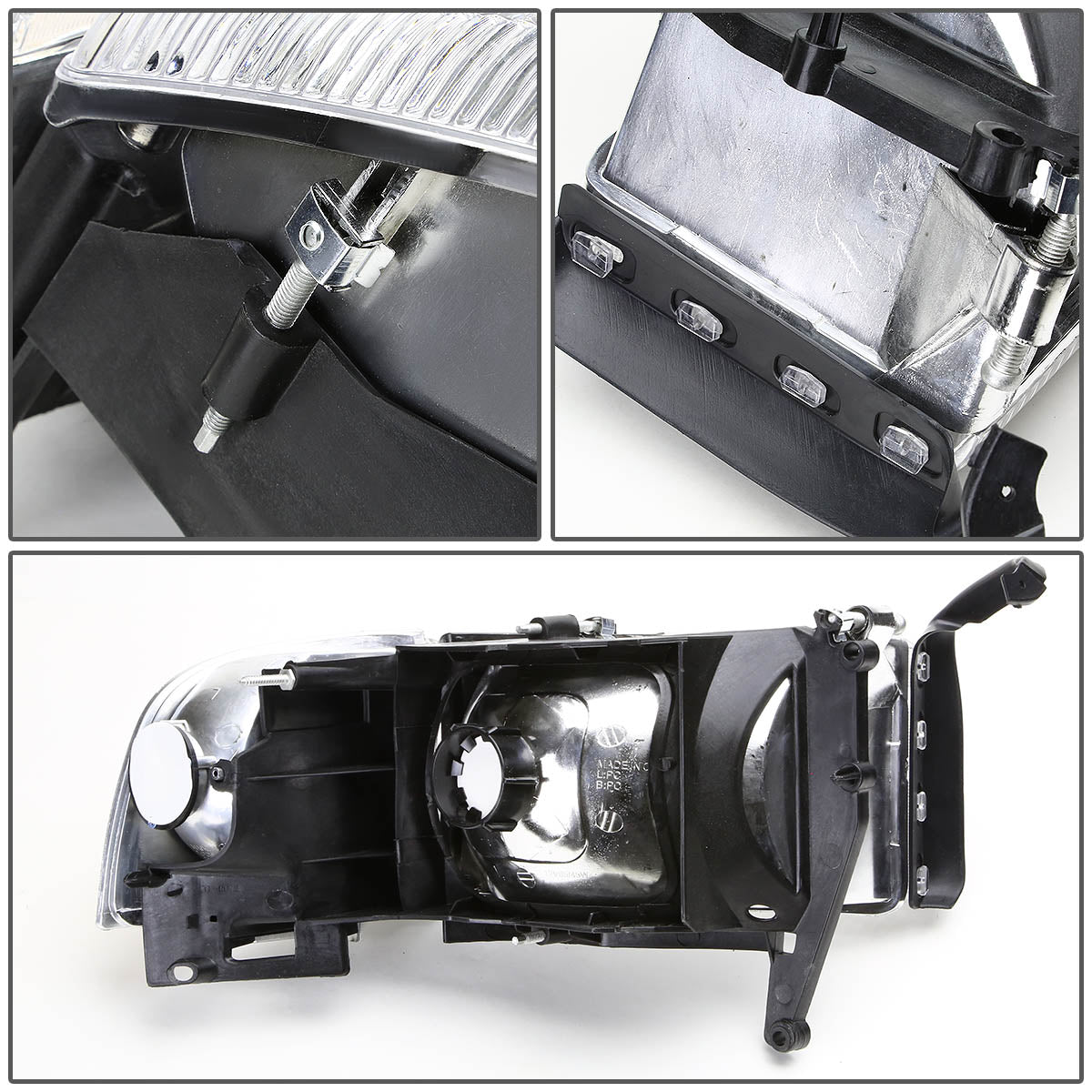 Factory Style Headlights<br>94-02 Dodge Ram 1500 2500 3500