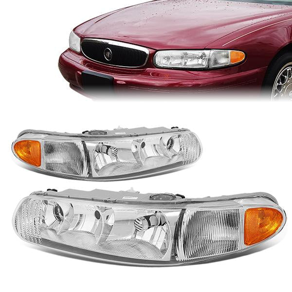 Factory Style Headlights<br>97-05 Buick Century, 97-04 Regal