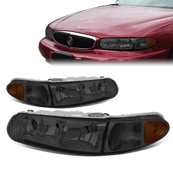 Factory Style Headlights<br>97-05 Buick Century, 97-04 Regal