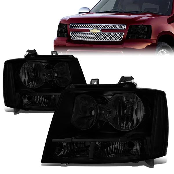 Factory Style Headlights <br>07-14 Chevy Suburban 1500/2500, Tahoe, Avalanche