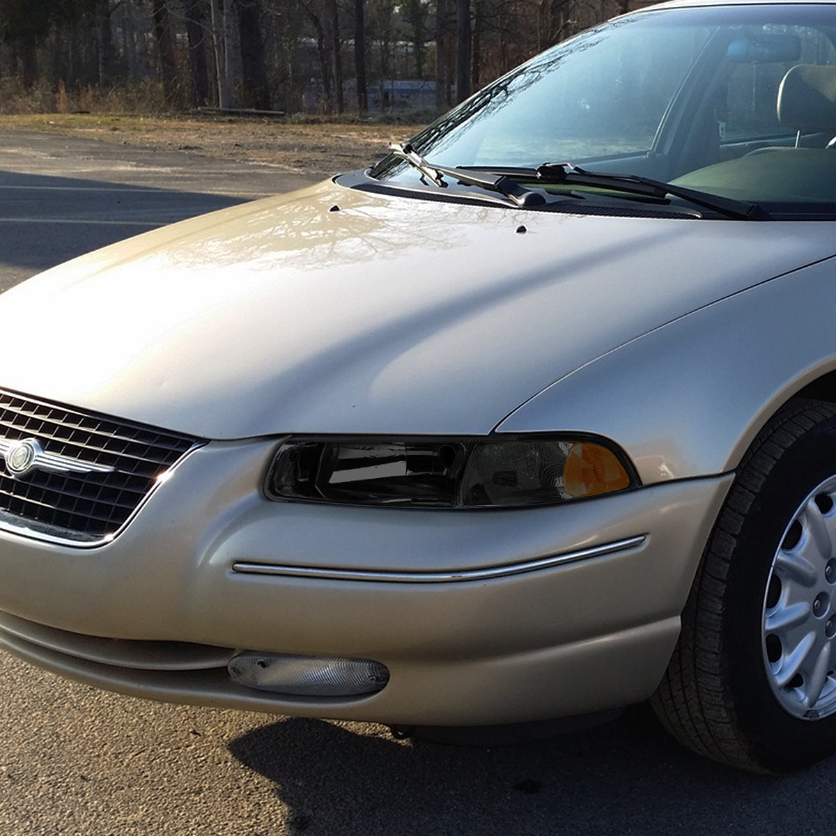 Factory Style Headlights<br>95-00 Chrysler Cirrus Dodge Stratus Plymouth Breeze