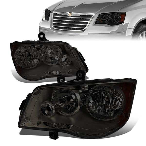 Factory Style Headlights<br>08-16 Chrysler Town Country, 11-17 Dodge Grand Caravan