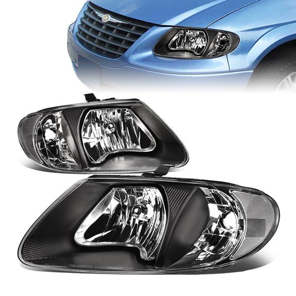 Factory Style Headlights <br>01-07 Chrysler Town & Country, Caravan, Grand Caravan