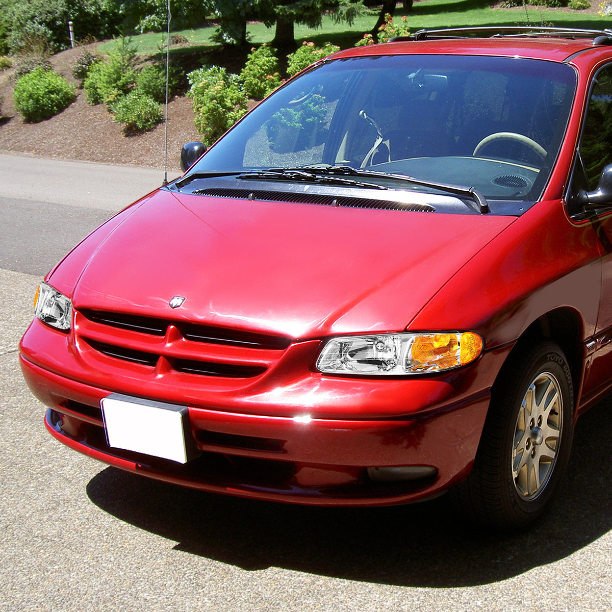 Factory Style Headlights<br>96-99 Dodge Grand Caravan Chrysler Town Country Voyager