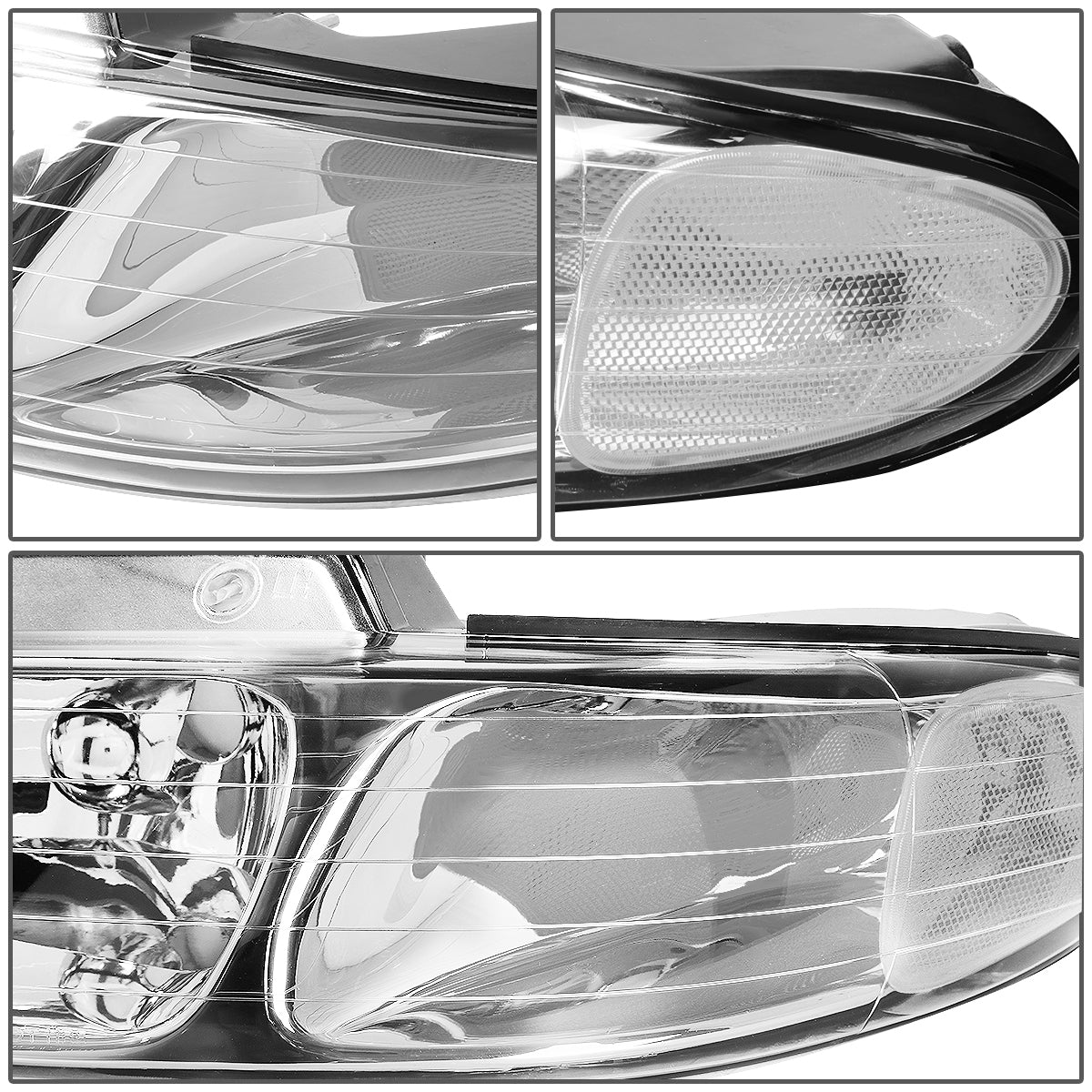 Factory Style Headlights<br>96-99 Dodge Grand Caravan Chrysler Town Country Voyager