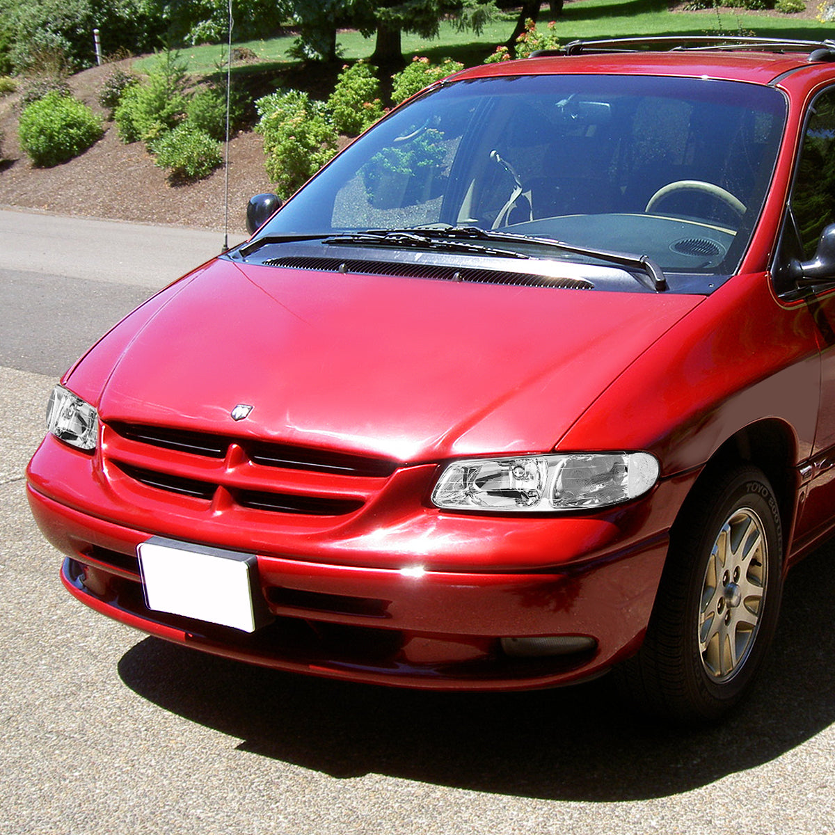 Factory Style Headlights<br>96-99 Dodge Grand Caravan Chrysler Town Country Voyager