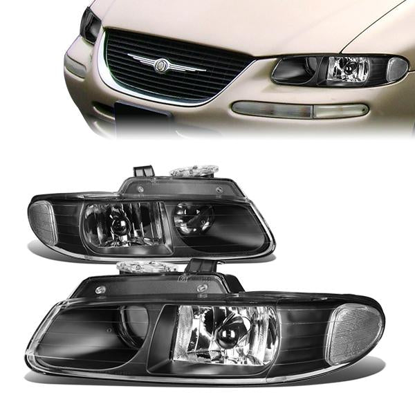 Projector Headlights<br>96-99 Dodge Grand Caravan Chrysler Town Country Voyager