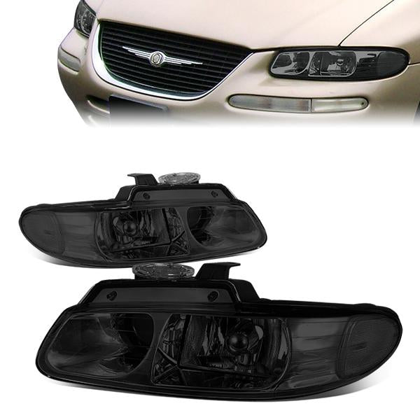 Projector Headlights<br>96-99 Dodge Grand Caravan Chrysler Town Country Voyager