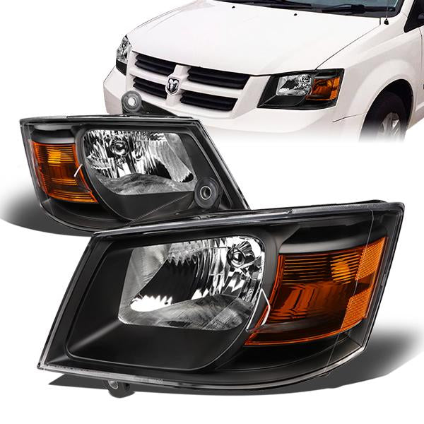 Factory Style Headlights<br>08-10 Dodge Grand Caravan