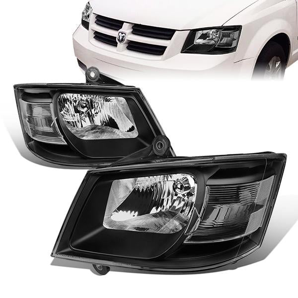 Factory Style Headlights<br>08-10 Dodge Grand Caravan