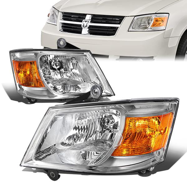 Factory Style Headlights<br>08-10 Dodge Grand Caravan