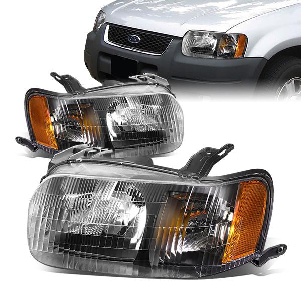 Factory Style Headlights<br>01-04 Ford Escape