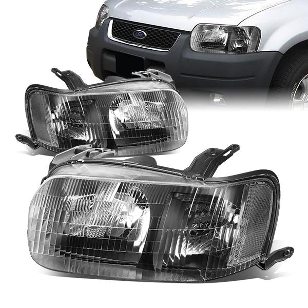 Factory Style Headlights<br>01-04 Ford Escape