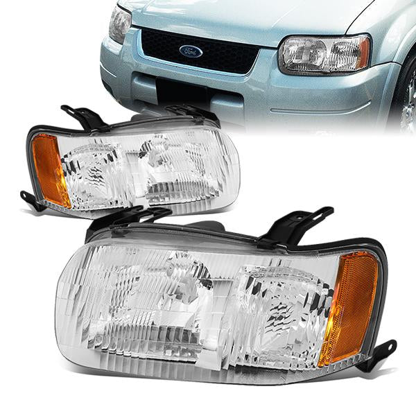 Factory Style Headlights<br>01-04 Ford Escape