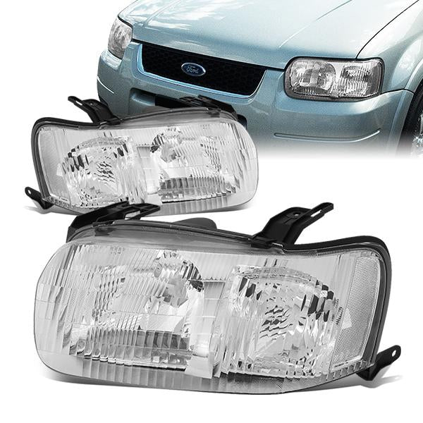 Factory Style Headlights<br>01-04 Ford Escape