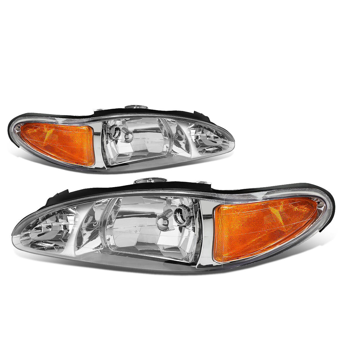 Factory Style Headlights<br>97-02 Ford Escort