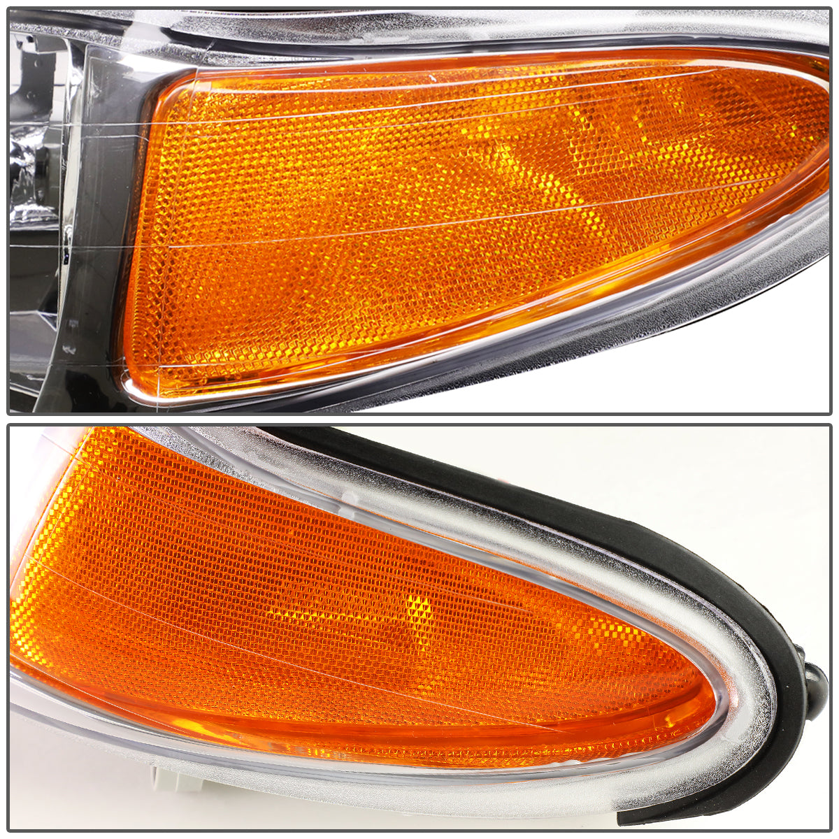 Factory Style Headlights<br>97-02 Ford Escort