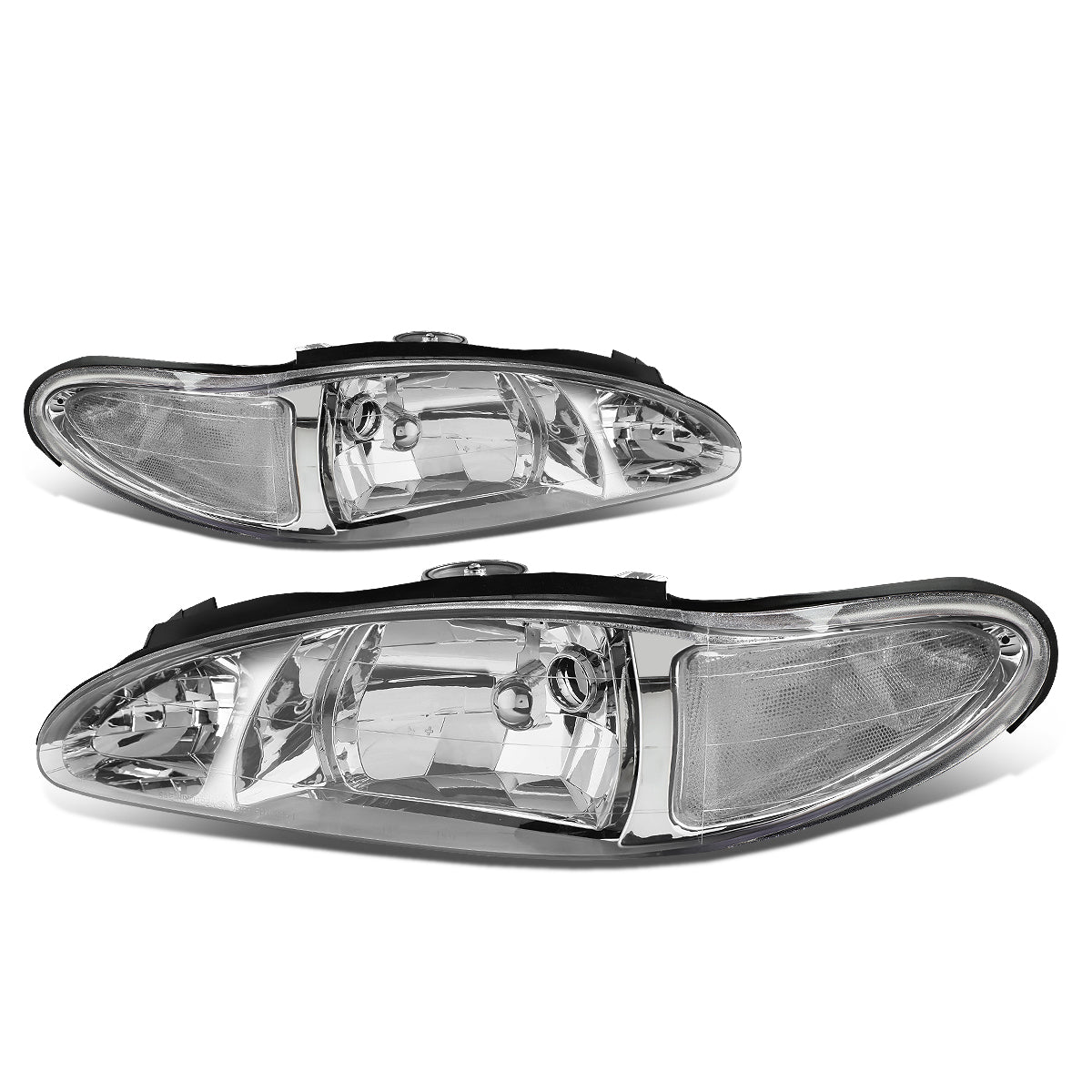 Factory Style Headlights<br>97-02 Ford Escort