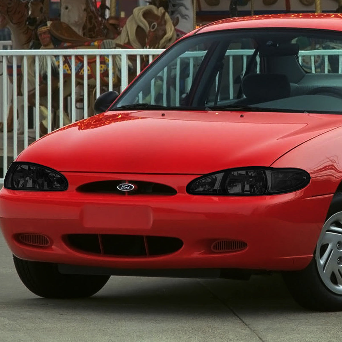 Factory Style Headlights<br>97-02 Ford Escort