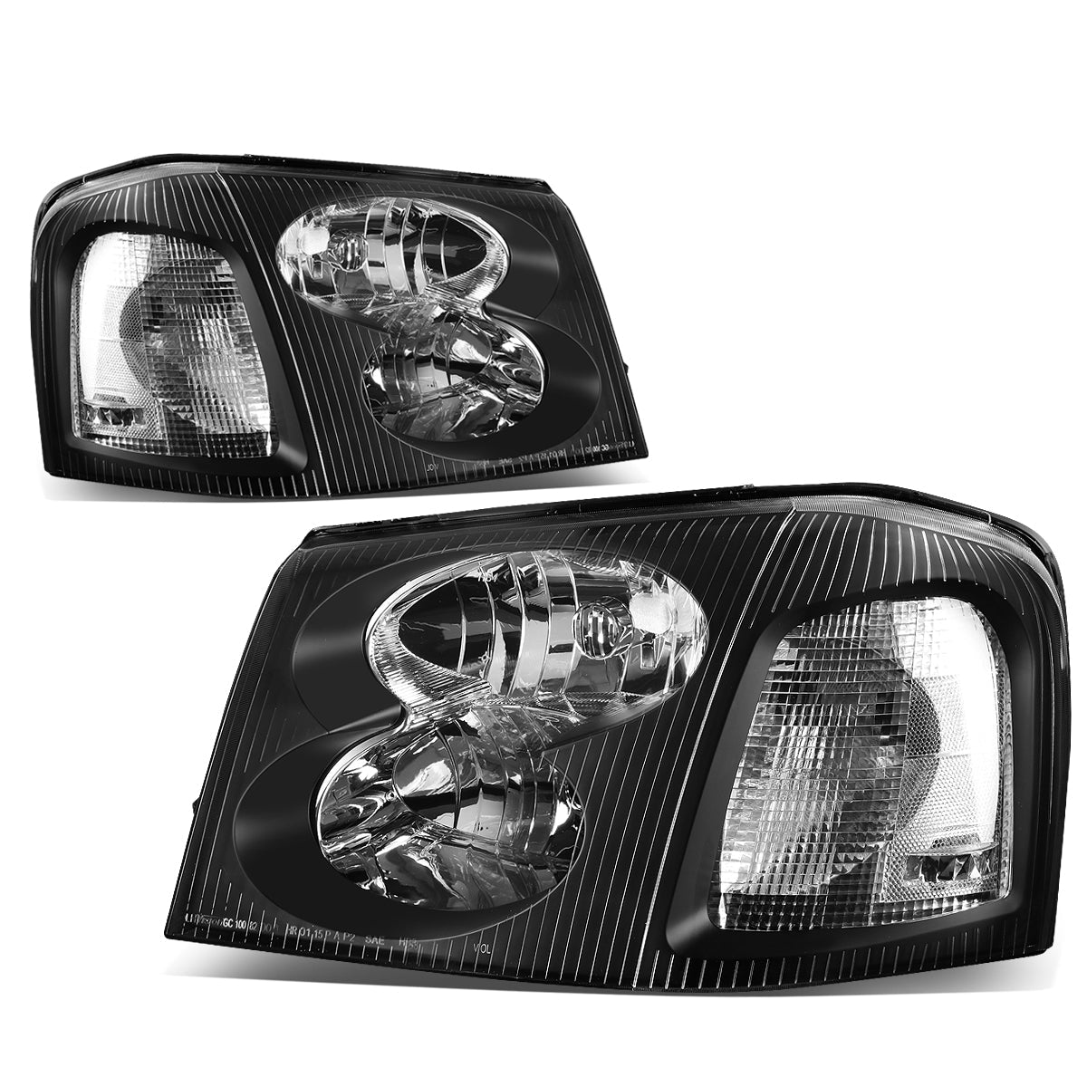 Factory Style Headlights<br>02-09 GMC Envoy