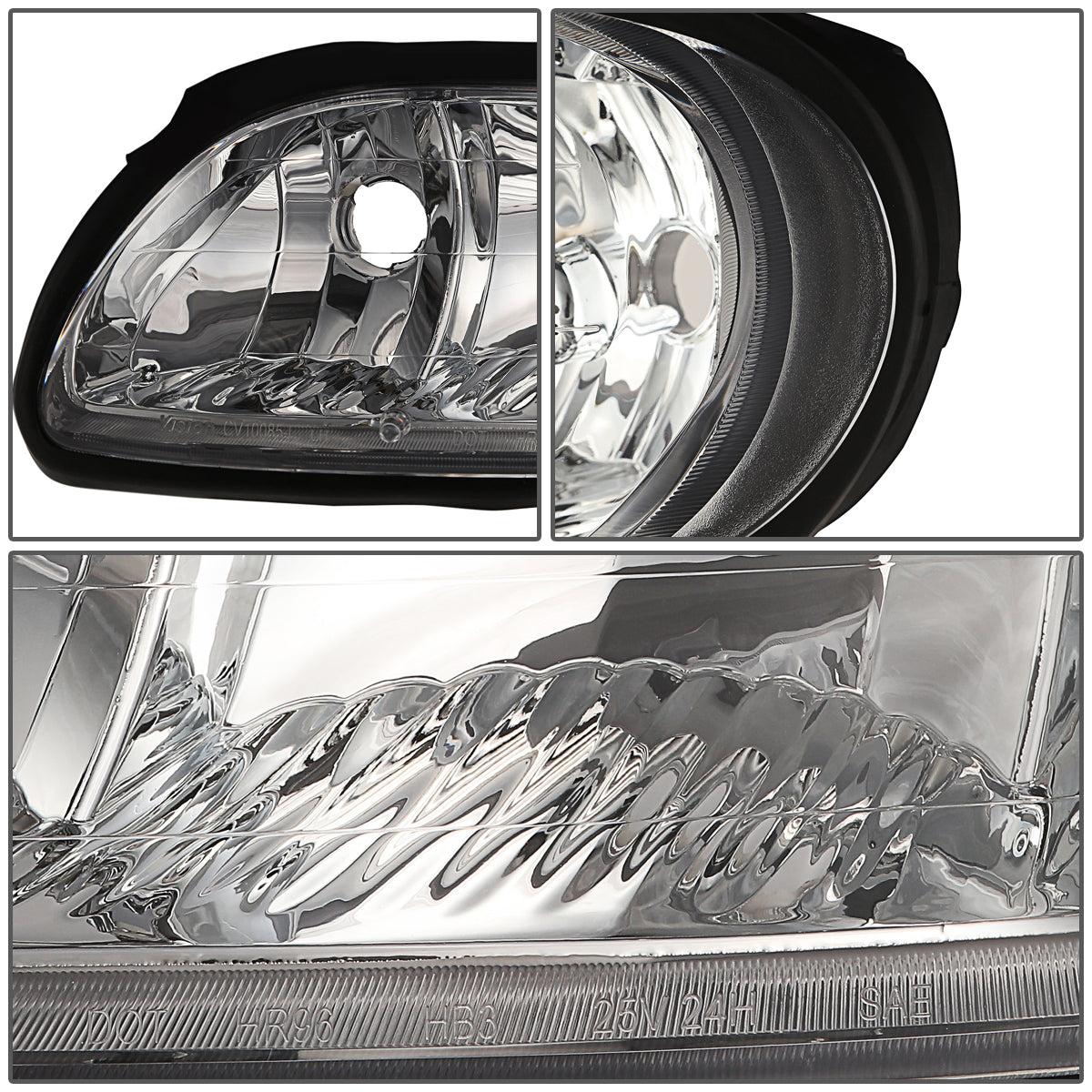 Factory Style Headlights <br>04-05 Chevy Classic, 97-03 Malibu