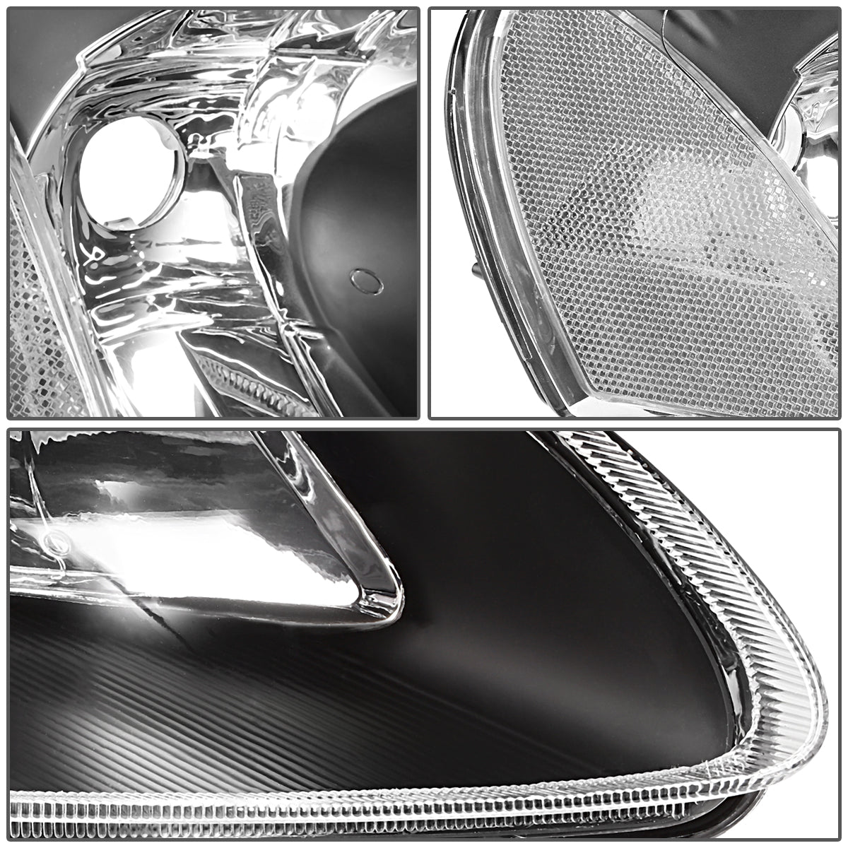 Factory Style Headlights<br>01-03 Chrysler Sebring, 01-06 Dodge Stratus