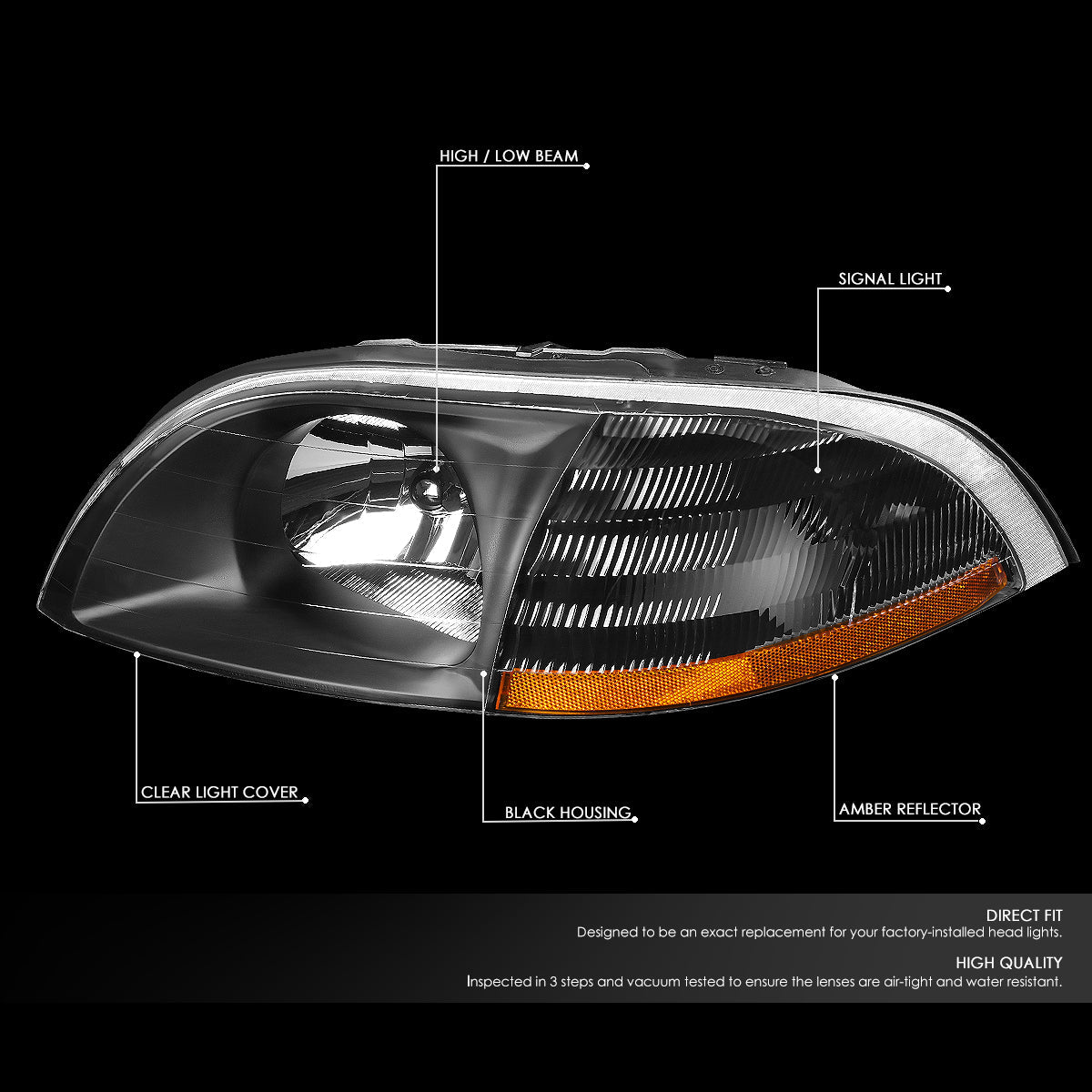 Factory Style Headlights<br>99-03 Ford Windstar