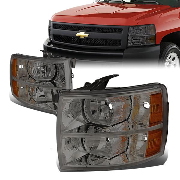 Factory Style Headlights <br>07-13 Chevy Silverado 1500, 07-14 2500 3500 HD