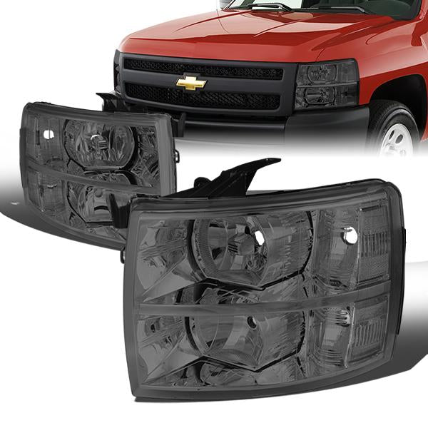 Factory Style Headlights <br>07-13 Chevy Silverado 1500, 07-14 2500 3500 HD