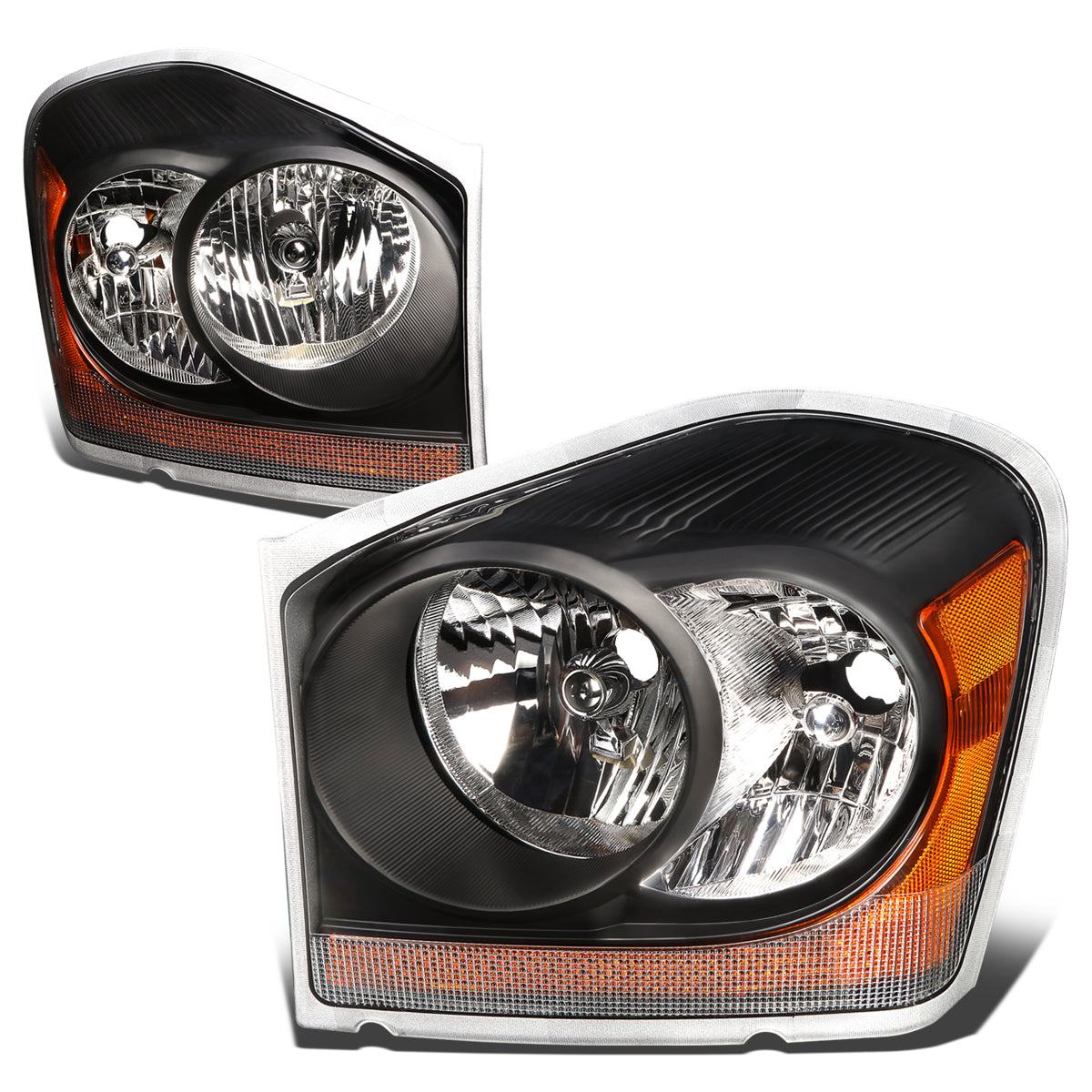 Factory Style Headlights<br>04-06 Dodge Durango