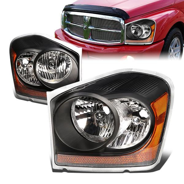 Factory Style Headlights<br>04-06 Dodge Durango